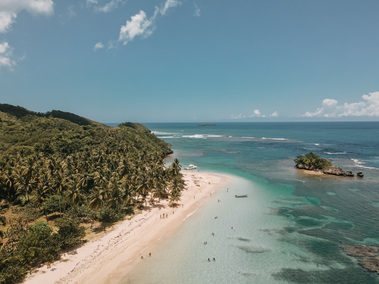 Ocean view from the mountains of Samaná